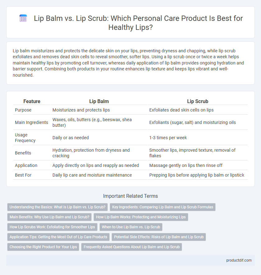 Lip Balm vs. Lip Scrub: Which Personal Care Product Is Best for Healthy Lips?