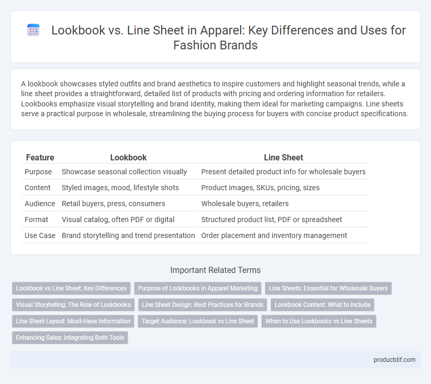 Lookbook vs. Line Sheet in Apparel: Key Differences and Uses for Fashion Brands