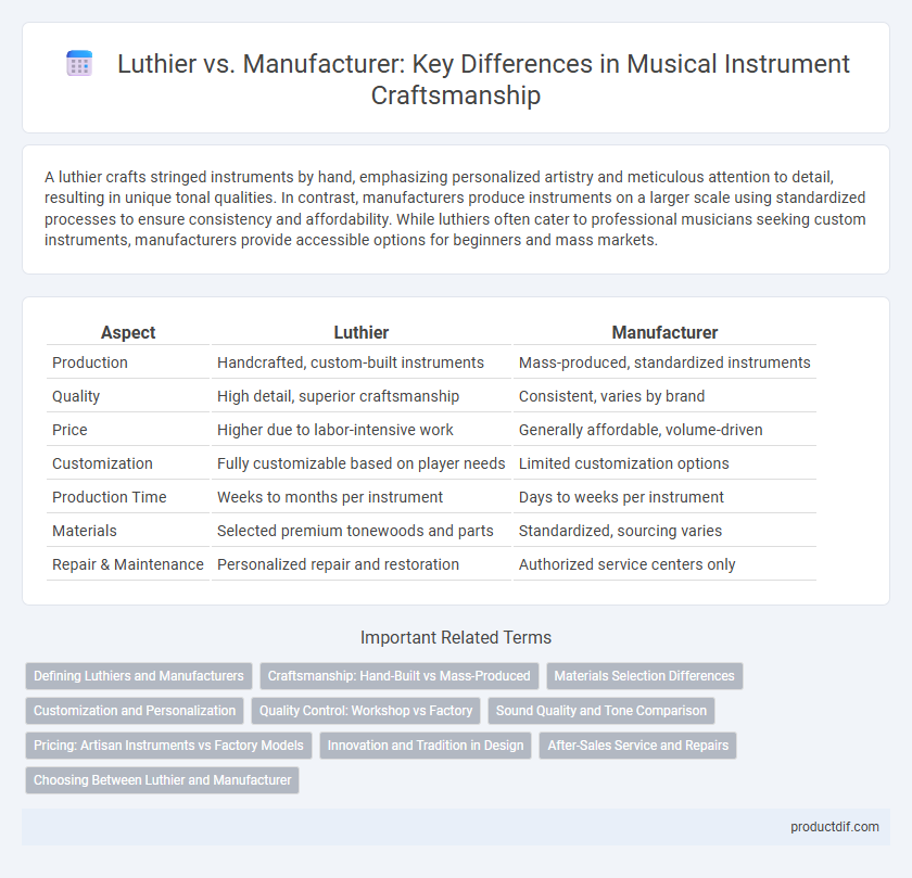 Luthier vs. Manufacturer: Key Differences in Musical Instrument Craftsmanship
