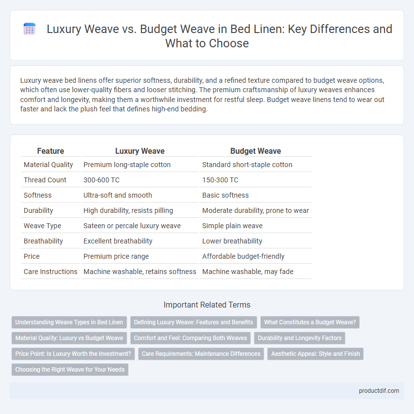 Luxury Weave vs. Budget Weave in Bed Linen: Key Differences and What to Choose
