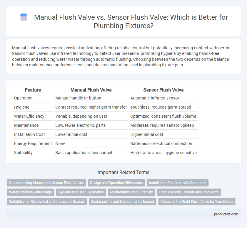 Manual Flush Valve vs. Sensor Flush Valve: Which is Better for Plumbing Fixtures?