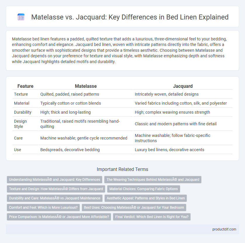 Matelasse vs. Jacquard: Key Differences in Bed Linen Explained