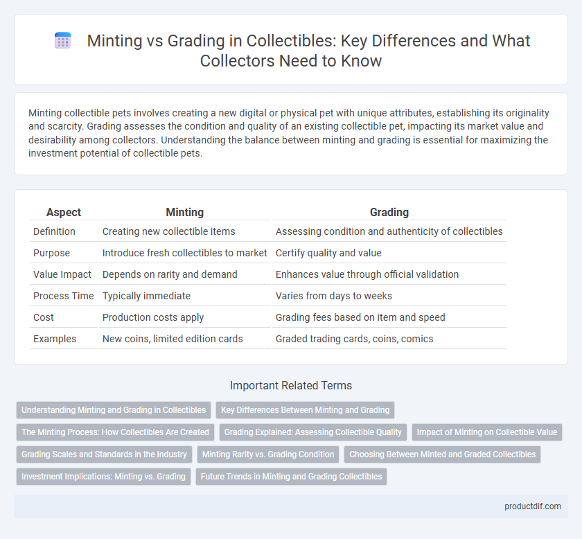 Minting vs Grading in Collectibles: Key Differences and What Collectors Need to Know