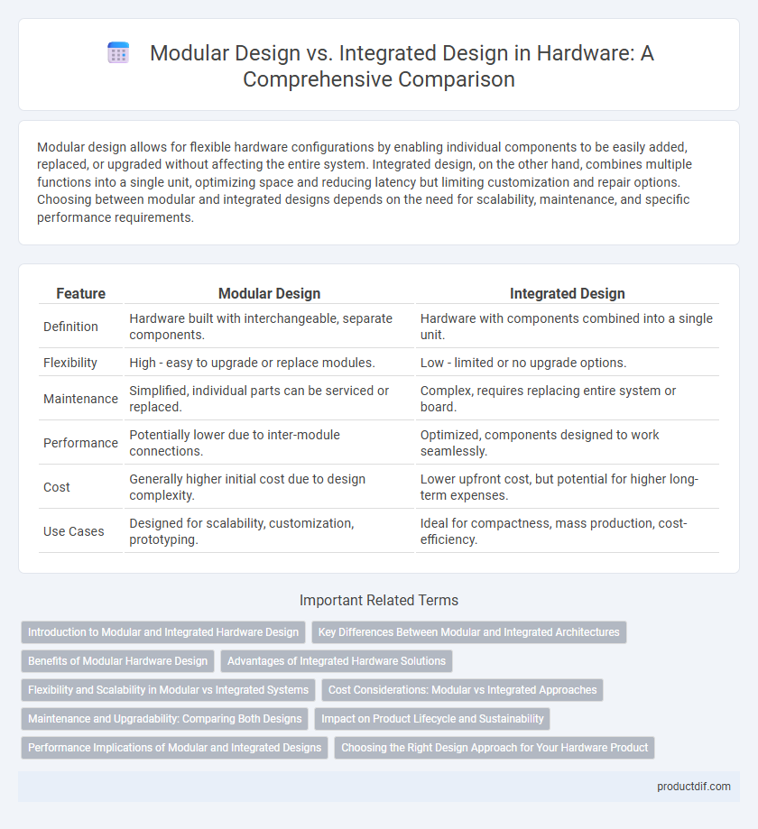 Modular Design vs. Integrated Design in Hardware: A Comprehensive Comparison
