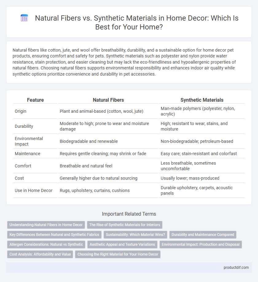 Natural Fibers vs. Synthetic Materials in Home Decor: Which Is Best for Your Home?