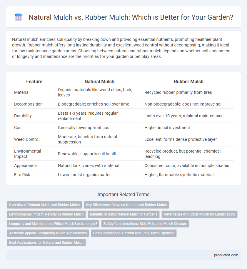 Natural Mulch vs. Rubber Mulch: Which is Better for Your Garden?