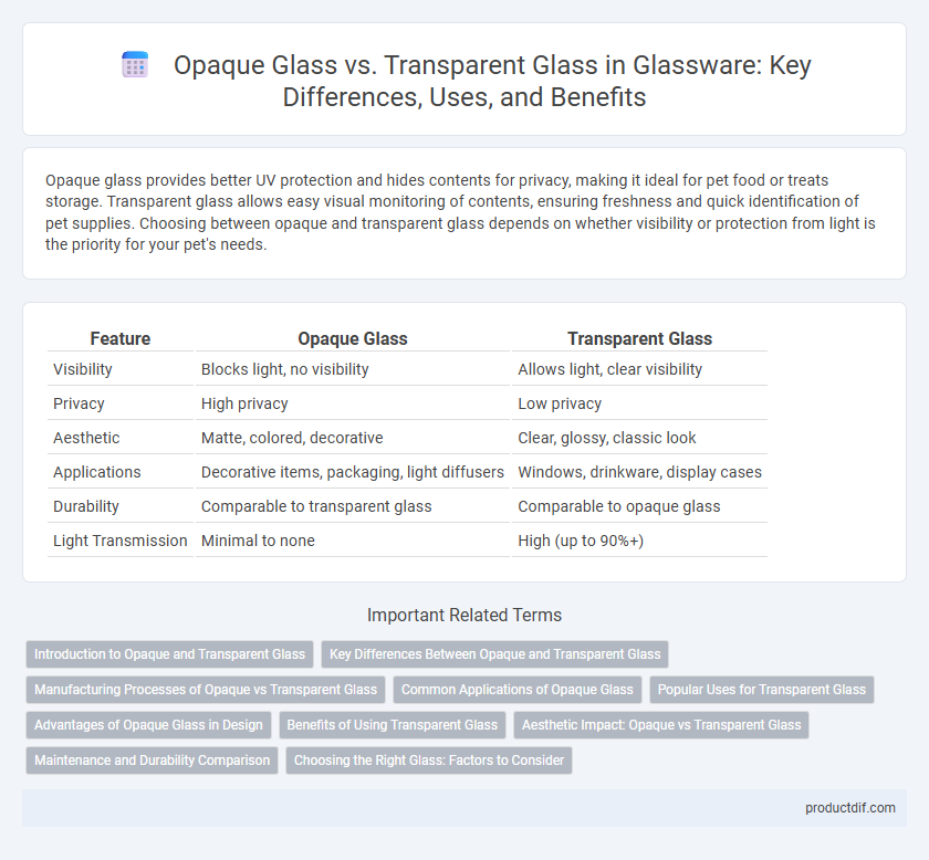 Opaque Glass vs. Transparent Glass in Glassware: Key Differences, Uses, and Benefits