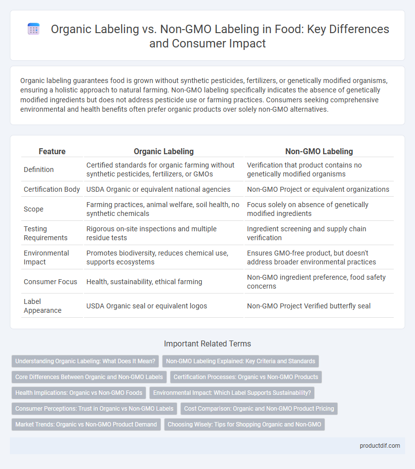 Organic Labeling vs. Non-GMO Labeling in Food: Key Differences and Consumer Impact