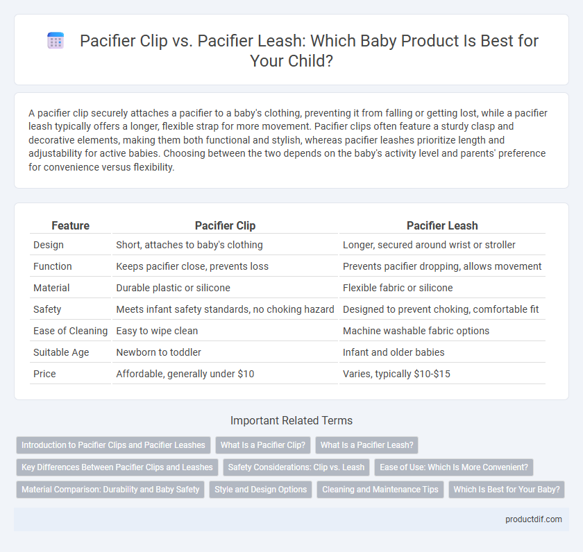 Pacifier Clip vs. Pacifier Leash: Which Baby Product Is Best for Your Child?