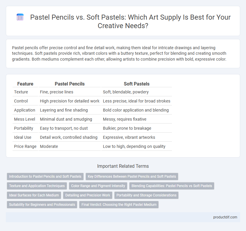 Pastel Pencils vs. Soft Pastels: Which Art Supply Is Best for Your Creative Needs?