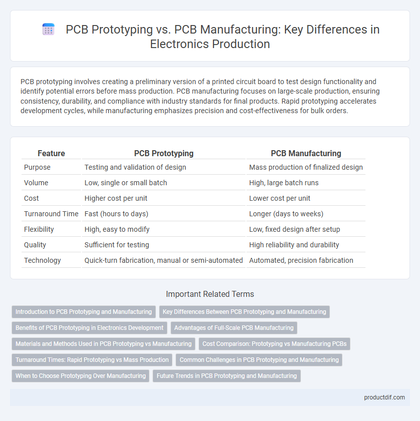 PCB Prototyping vs. PCB Manufacturing: Key Differences in Electronics Production