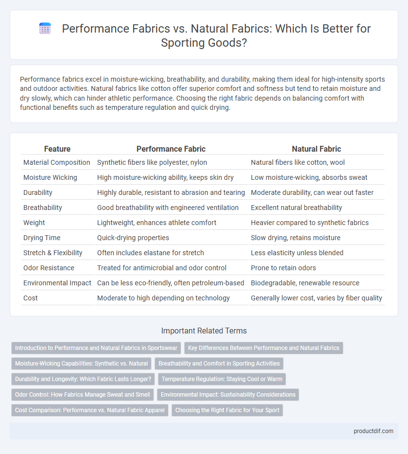 Performance Fabrics vs. Natural Fabrics: Which Is Better for Sporting Goods?