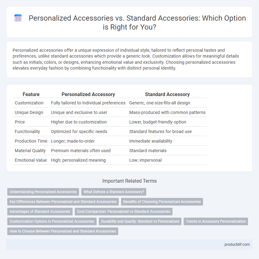 Personalized Accessories vs. Standard Accessories: Which Option is Right for You?