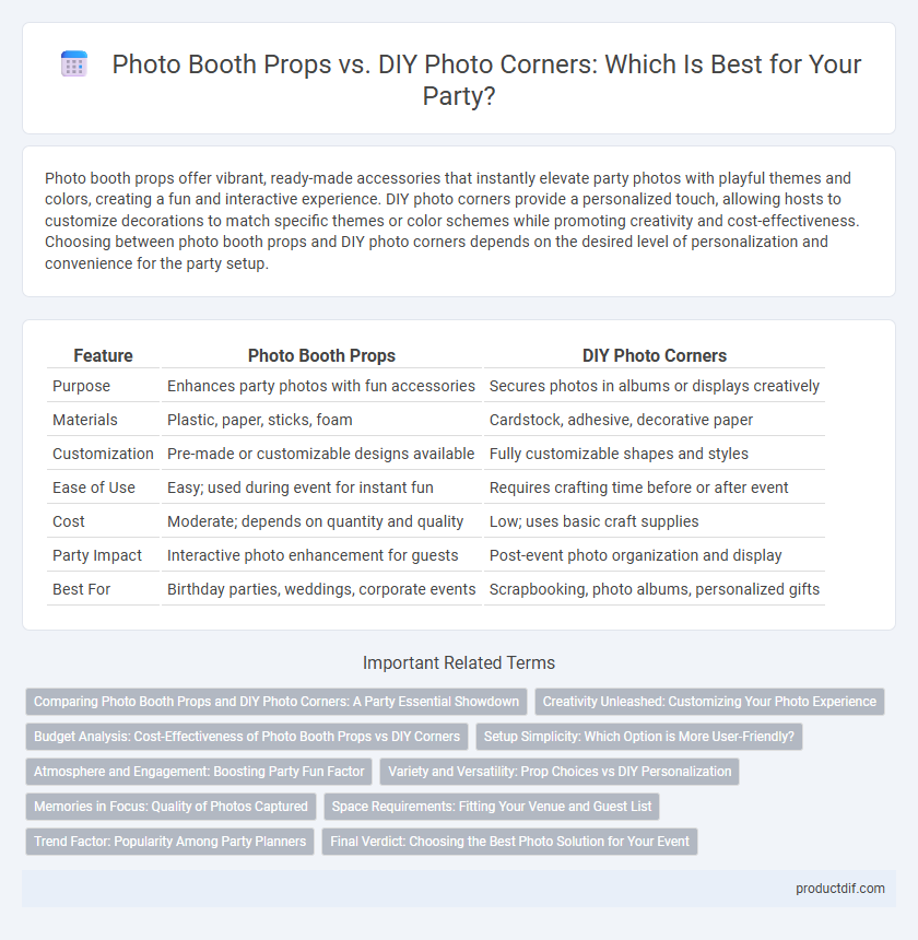 Photo Booth Props vs. DIY Photo Corners: Which Is Best for Your Party?