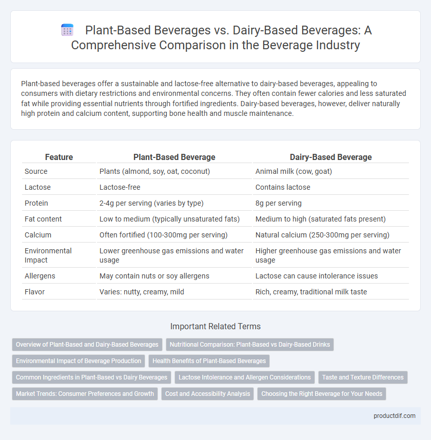 Plant-Based Beverages vs. Dairy-Based Beverages: A Comprehensive Comparison in the Beverage Industry