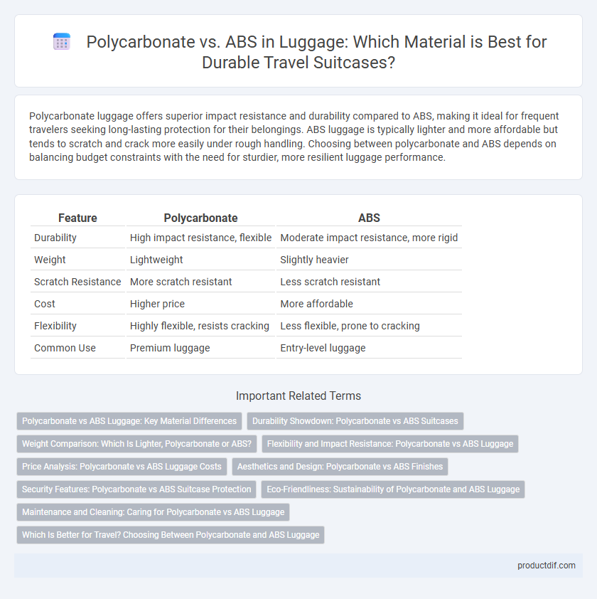 Polycarbonate vs. ABS in Luggage: Which Material is Best for Durable Travel Suitcases?