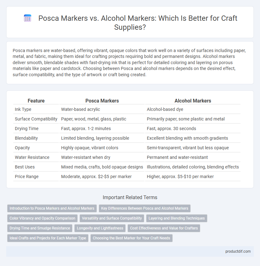 Posca Markers vs. Alcohol Markers: Which Is Better for Craft Supplies?