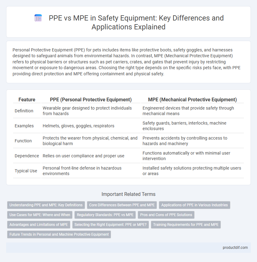 PPE vs MPE in Safety Equipment: Key Differences and Applications Explained