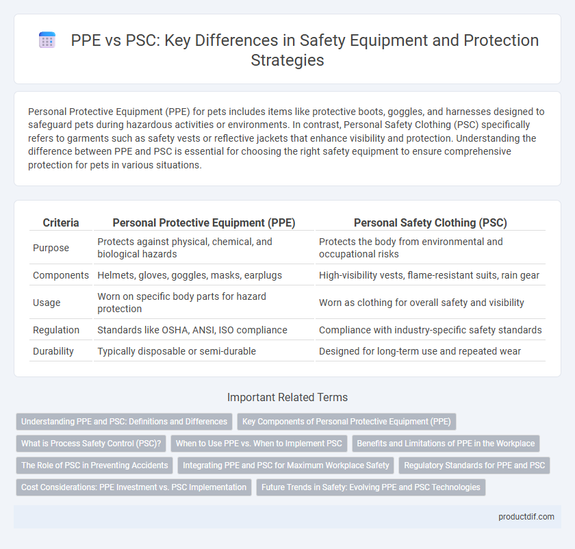 PPE vs PSC: Key Differences in Safety Equipment and Protection Strategies
