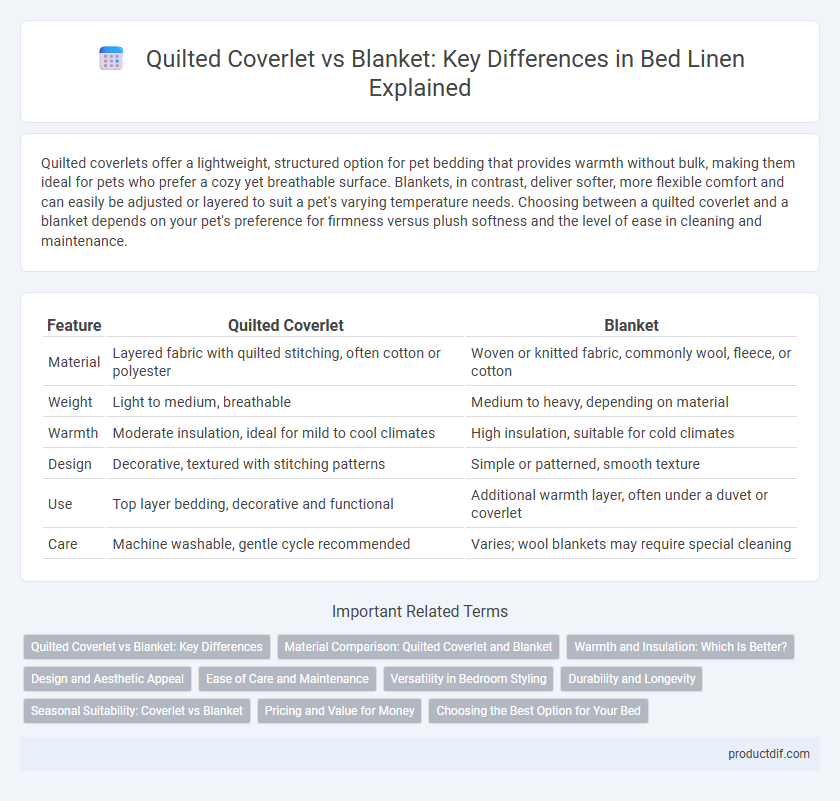 Quilted Coverlet vs Blanket: Key Differences in Bed Linen Explained