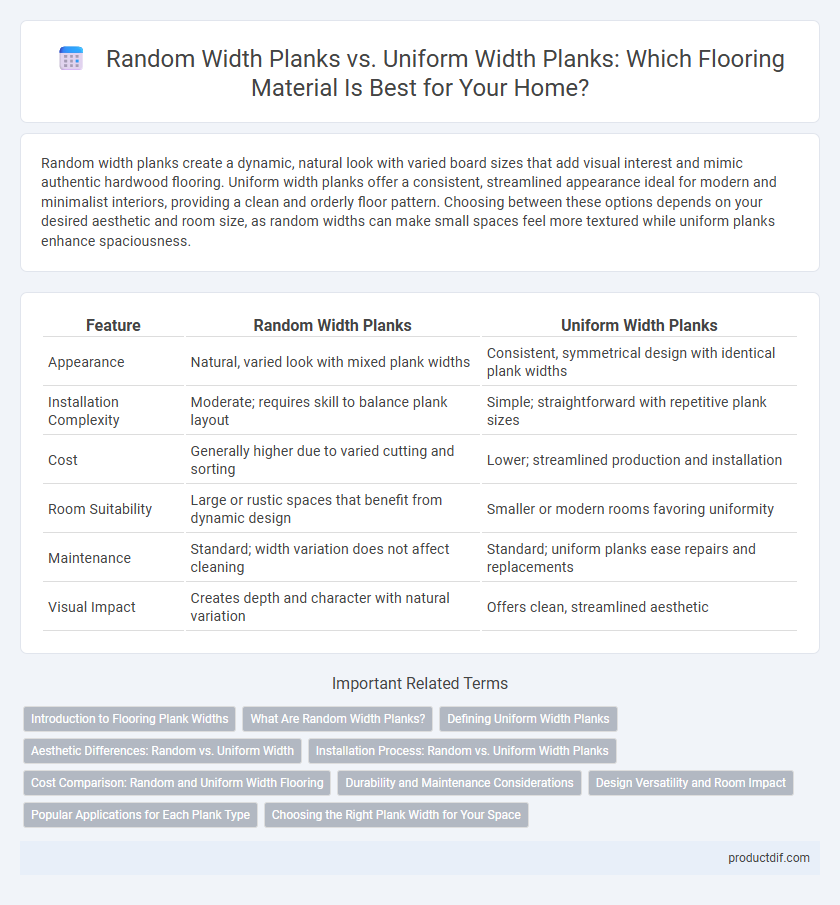 Random Width Planks vs. Uniform Width Planks: Which Flooring Material Is Best for Your Home?