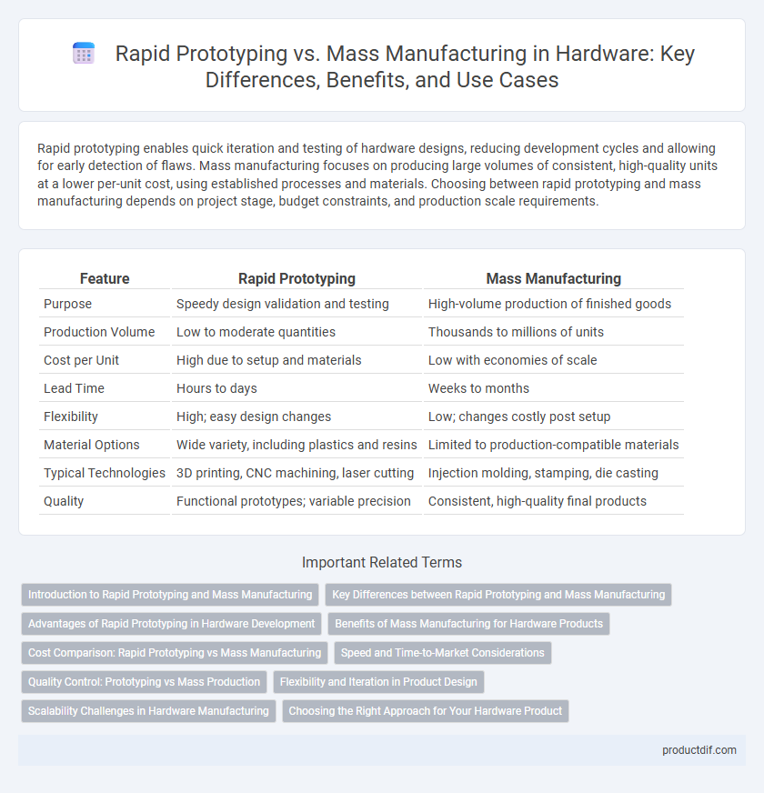 Rapid Prototyping vs. Mass Manufacturing in Hardware: Key Differences, Benefits, and Use Cases