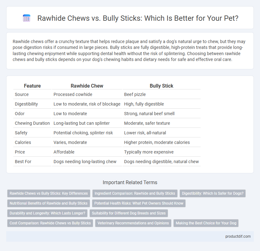 Rawhide Chews vs. Bully Sticks: Which Is Better for Your Pet?