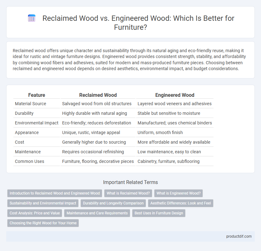 Reclaimed Wood vs. Engineered Wood: Which Is Better for Furniture?