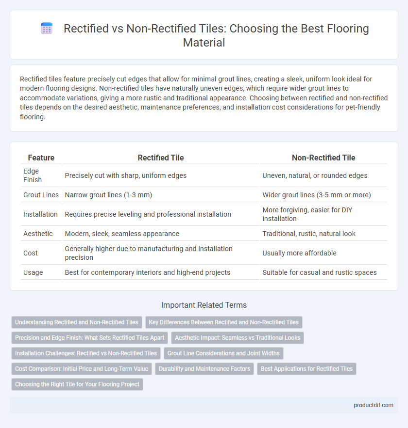 Rectified vs Non-Rectified Tiles: Choosing the Best Flooring Material