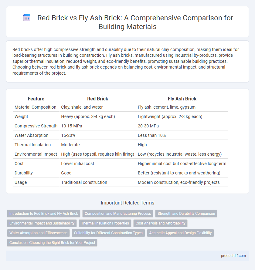 Red Brick vs Fly Ash Brick: A Comprehensive Comparison for Building Materials