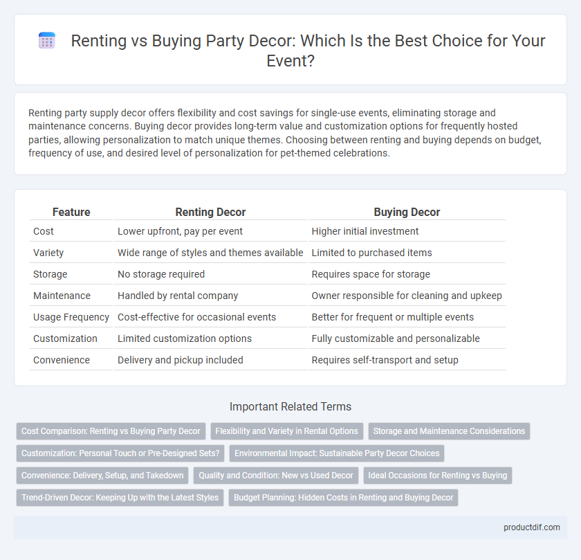 Renting vs Buying Party Decor: Which Is the Best Choice for Your Event?