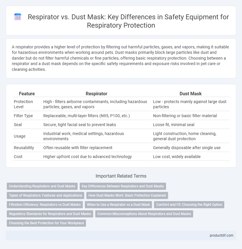 Respirator vs. Dust Mask: Key Differences in Safety Equipment for Respiratory Protection