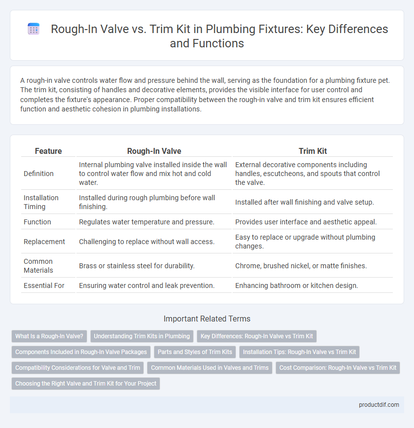 Rough-In Valve vs. Trim Kit in Plumbing Fixtures: Key Differences and Functions