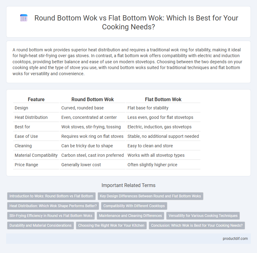 Round Bottom Wok vs Flat Bottom Wok: Which Is Best for Your Cooking Needs?