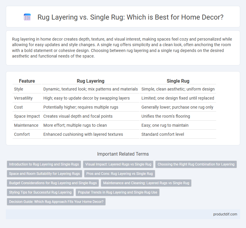 Rug Layering vs. Single Rug: Which is Best for Home Decor?