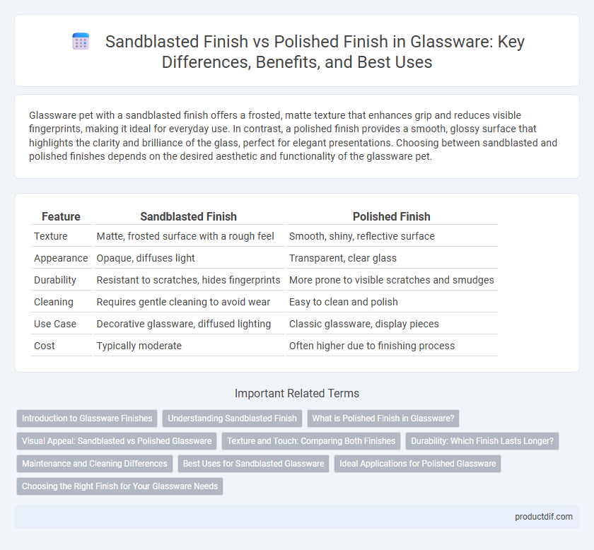 Sandblasted Finish vs Polished Finish in Glassware: Key Differences, Benefits, and Best Uses