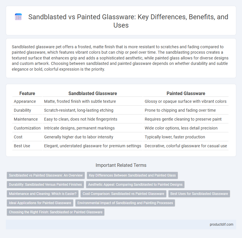 Sandblasted vs Painted Glassware: Key Differences, Benefits, and Uses