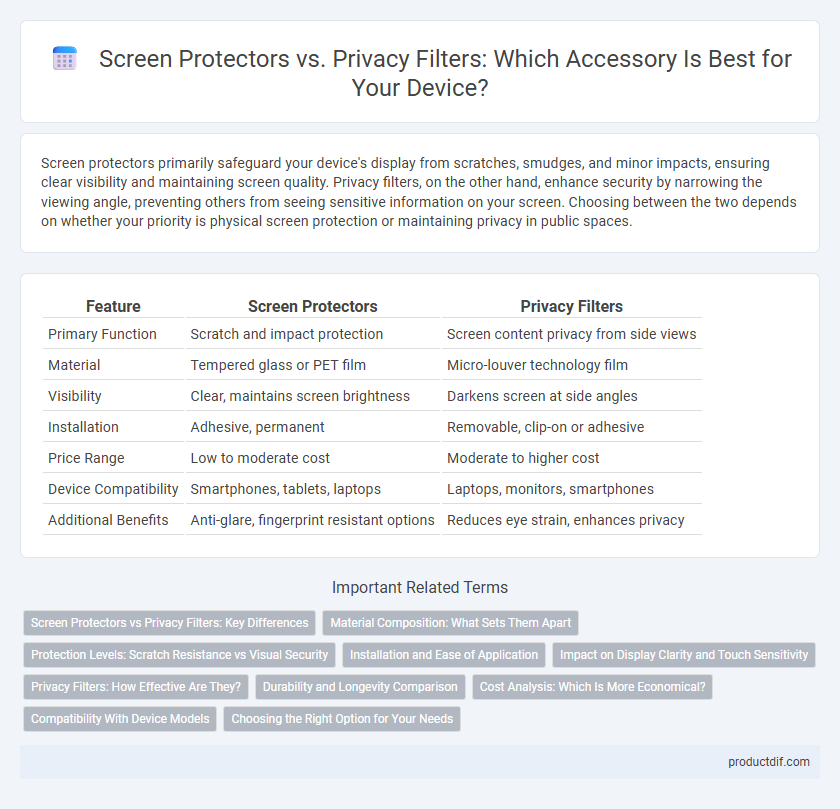 Screen Protectors vs. Privacy Filters: Which Accessory Is Best for Your Device?