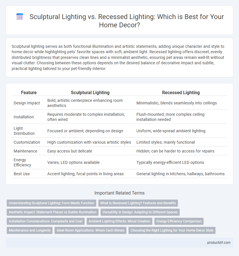 Sculptural Lighting vs. Recessed Lighting: Which is Best for Your Home Decor?