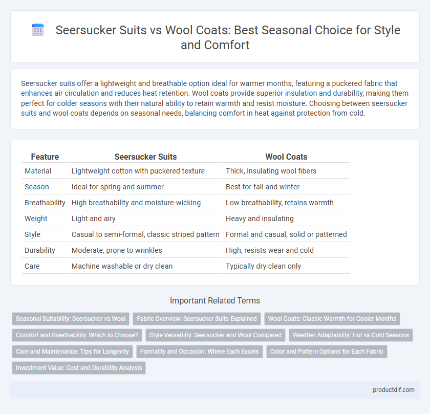 Seersucker Suits vs Wool Coats: Best Seasonal Choice for Style and Comfort