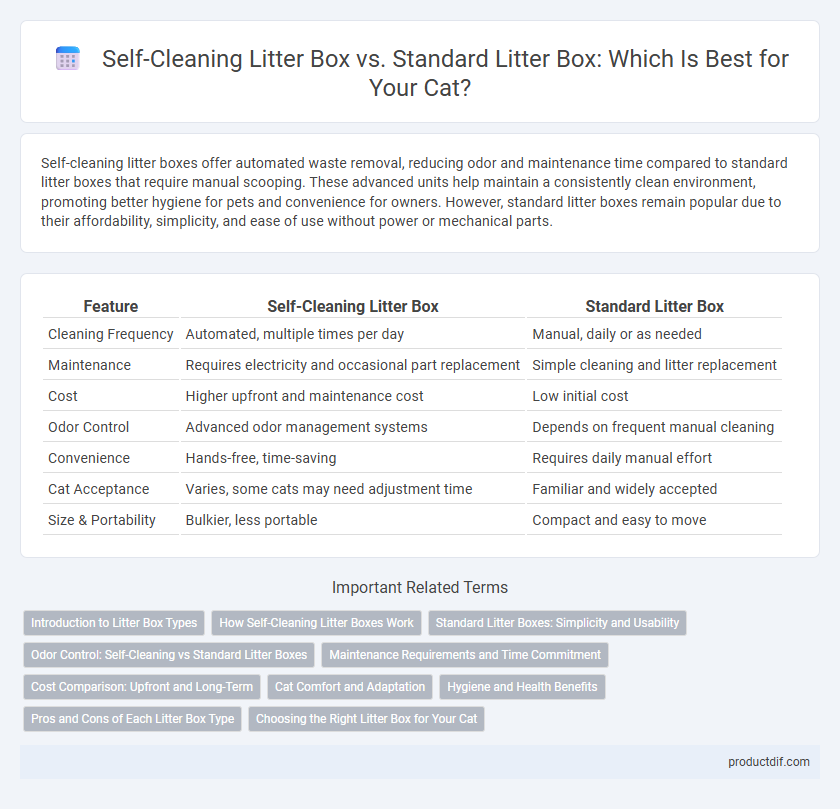 Self-Cleaning Litter Box vs. Standard Litter Box: Which Is Best for Your Cat?