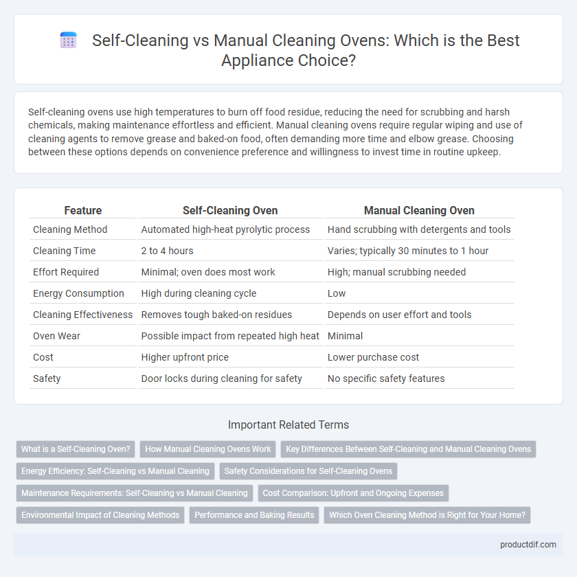 Self-Cleaning vs Manual Cleaning Ovens: Which is the Best Appliance Choice?