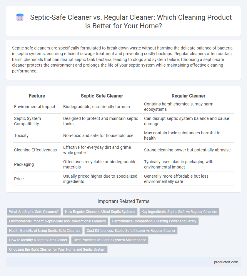 Septic-Safe Cleaner vs. Regular Cleaner: Which Cleaning Product Is Better for Your Home?