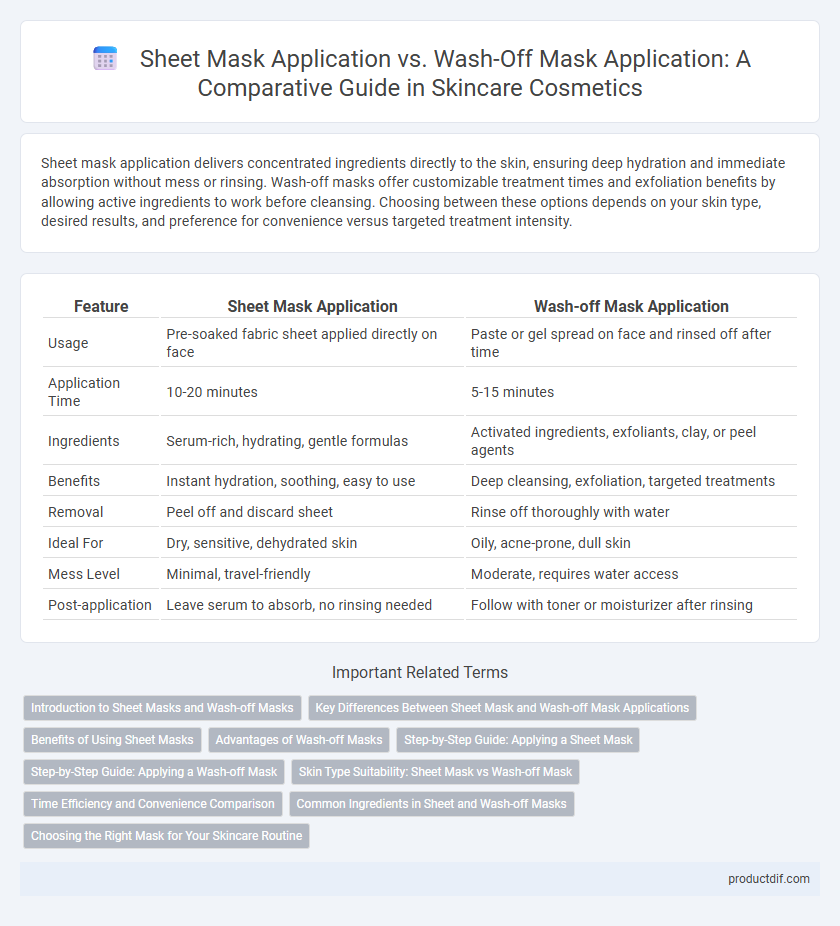Sheet Mask Application vs. Wash-Off Mask Application: A Comparative Guide in Skincare Cosmetics