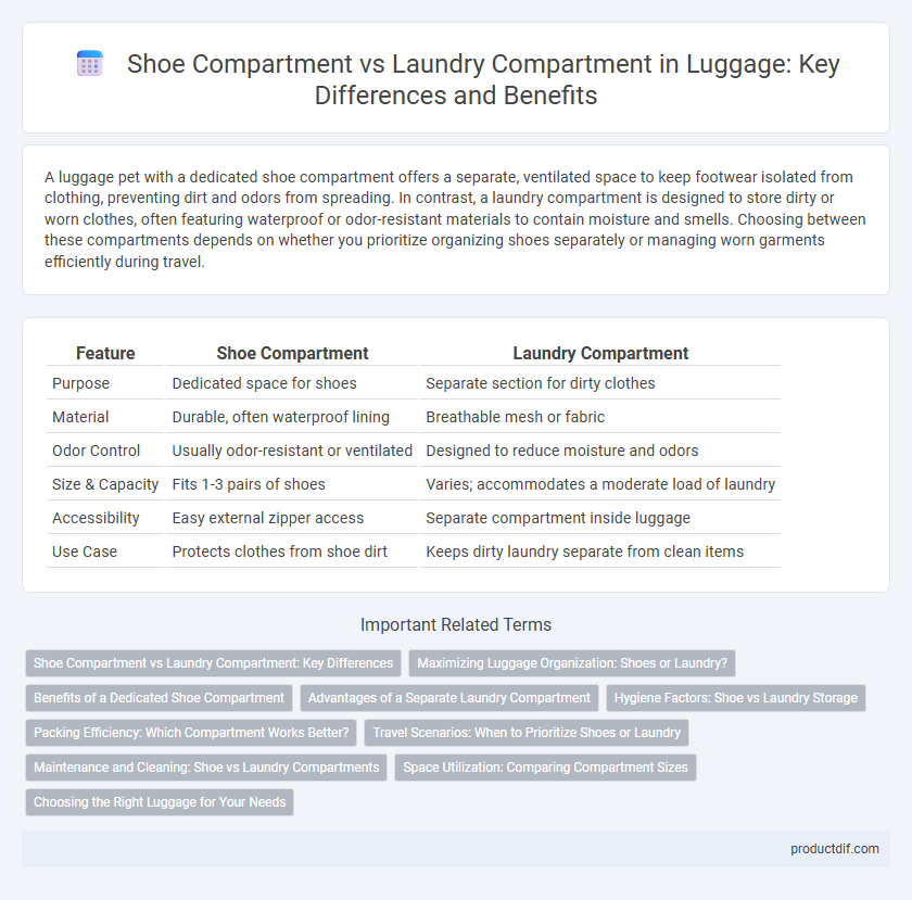 Shoe Compartment vs Laundry Compartment in Luggage: Key Differences and Benefits