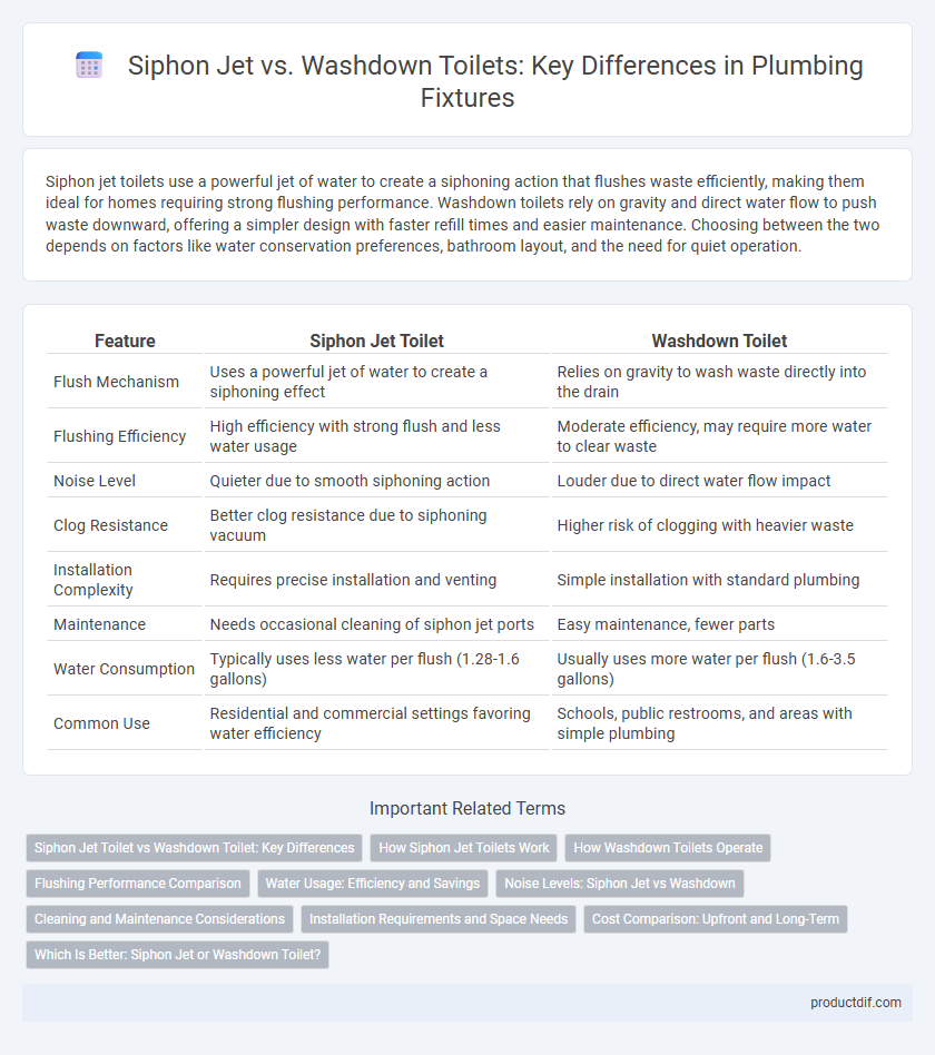 Siphon Jet vs. Washdown Toilets: Key Differences in Plumbing Fixtures