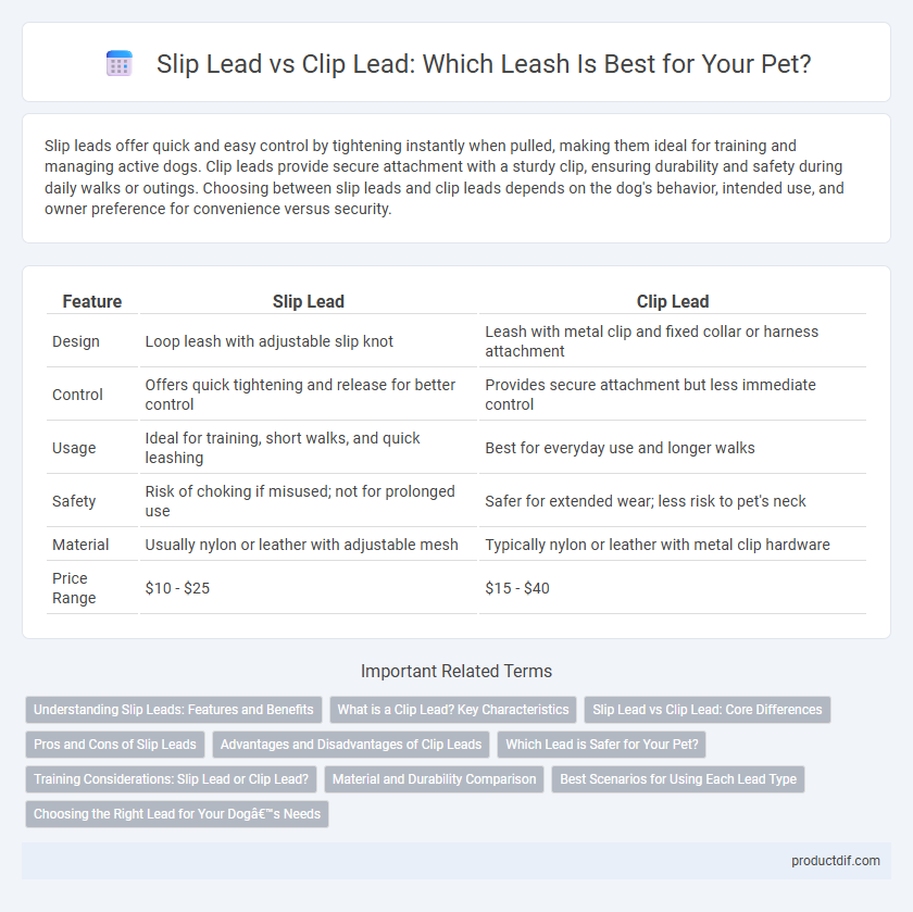 Slip Lead vs Clip Lead: Which Leash Is Best for Your Pet?