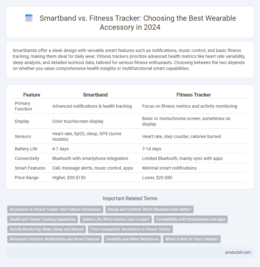 Smartband vs. Fitness Tracker: Choosing the Best Wearable Accessory in 2024