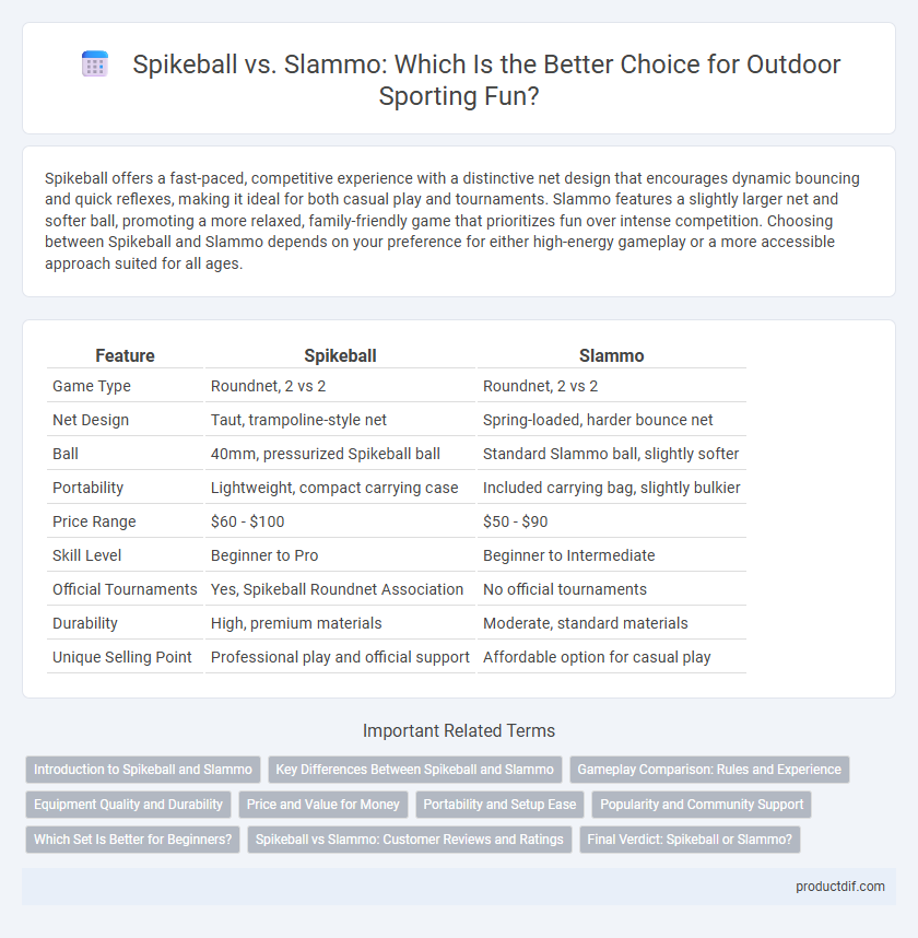 Spikeball vs. Slammo: Which Is the Better Choice for Outdoor Sporting Fun?