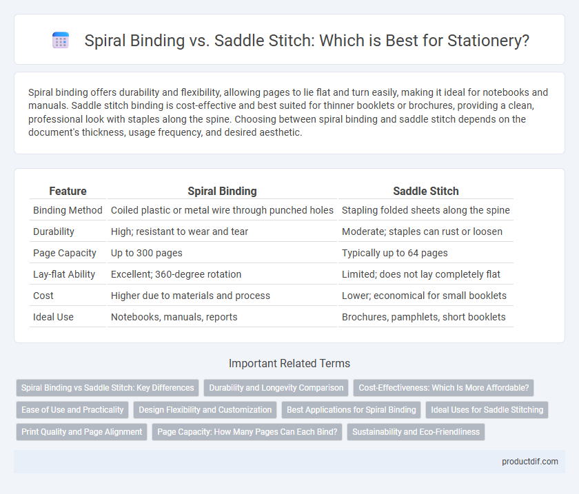 Spiral Binding vs. Saddle Stitch: Which is Best for Stationery?